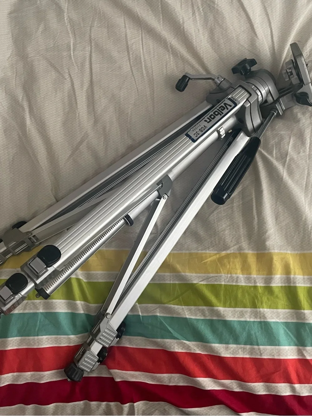 Velbon VGB-3C Aluminum Camera Tripod Pan/Tilt Head 55 in $45 OBO